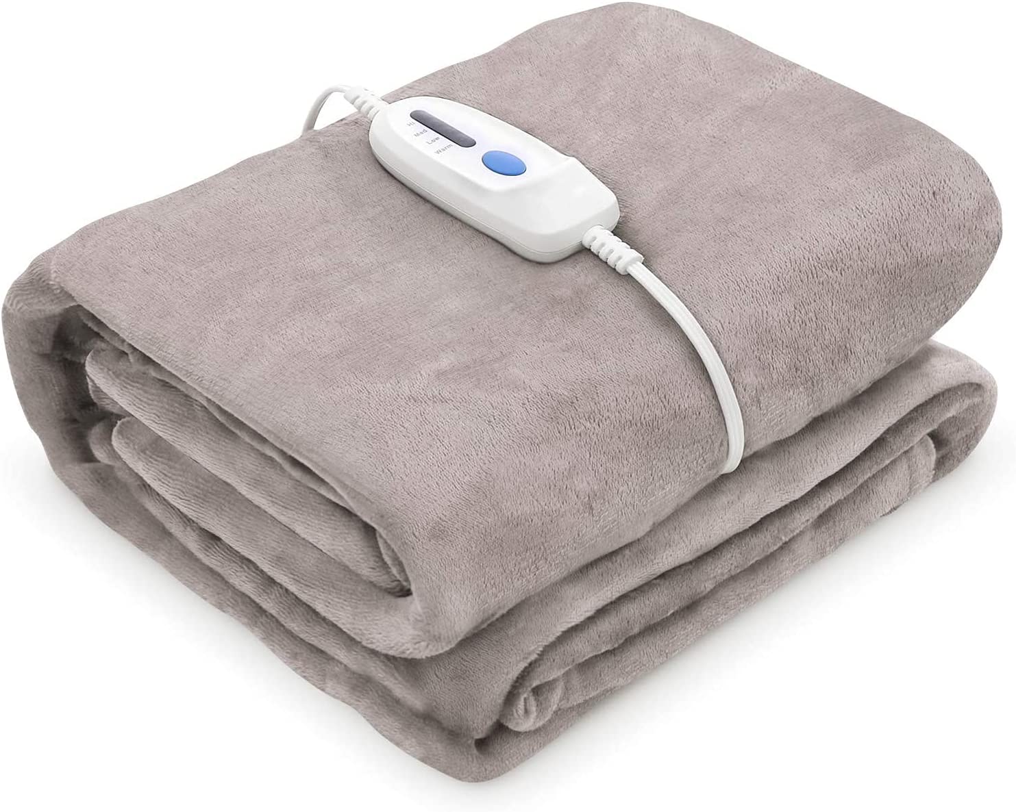 Electric Blanket Heated Throw Flannel & Sherpa Reversible Fast Heating –  MAXKARE