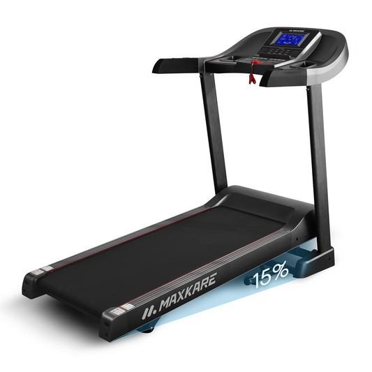 MaxKare 3.5HP Folding Treadmill with 15% Auto Incline, 12 MHP 300LB Capcity for Home Office Gym