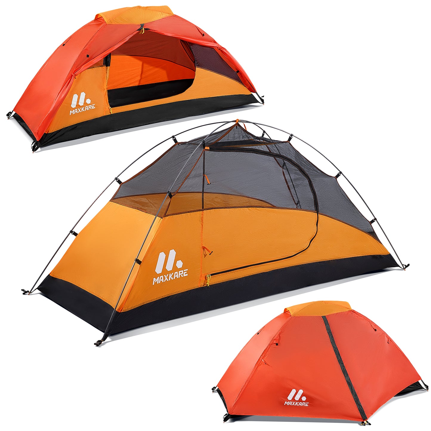 Maxkare 1 Person Camping Tent Waterproof Windproof Outdoor Tent Easy Set Up For Camping & Hiking, Mountaineering