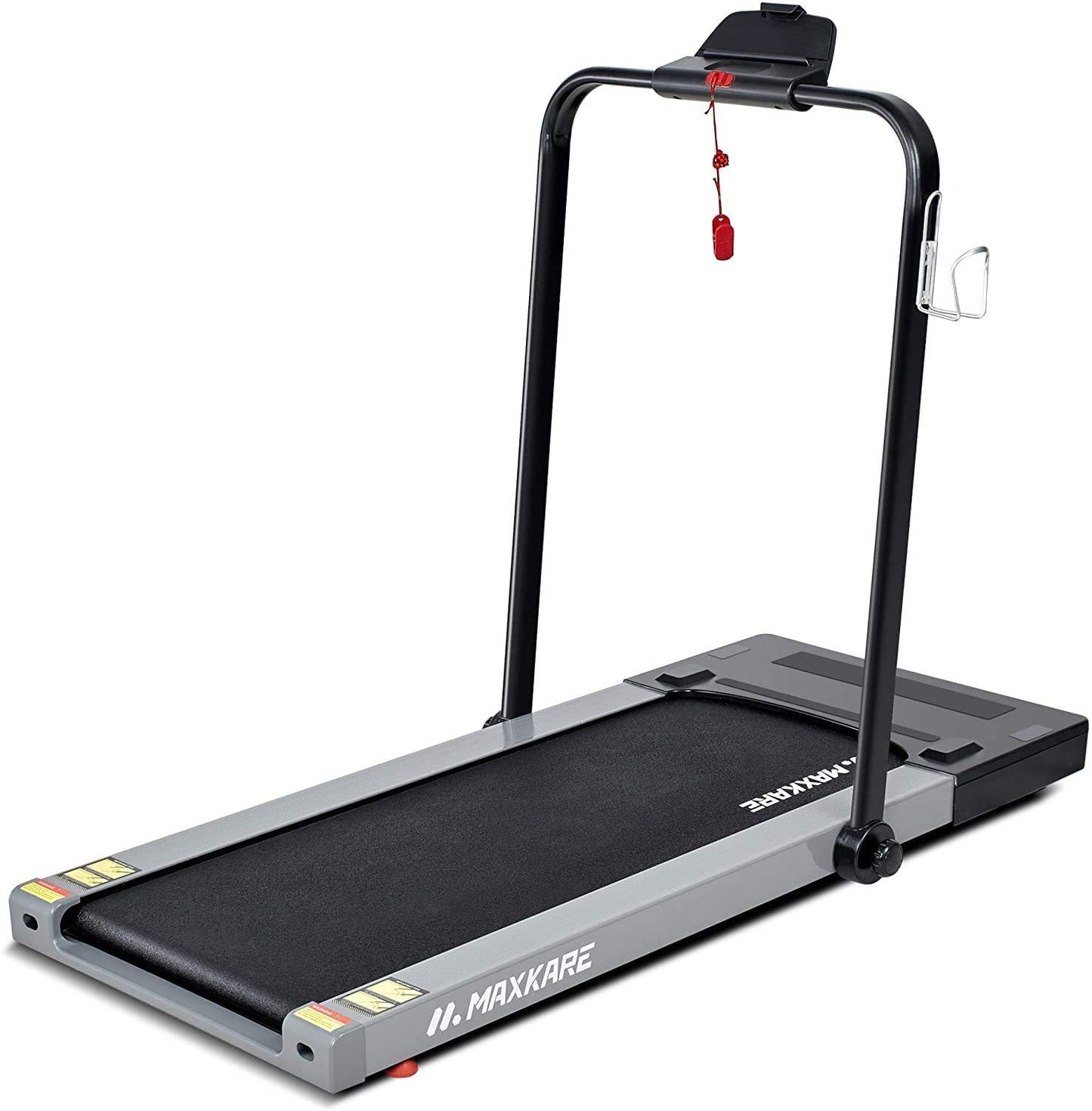 MaxKare Folding Electric Treadmill, 2 In 1 Walking Running Machine with Remote Control Flat Under Desk Treadmill For Gifts