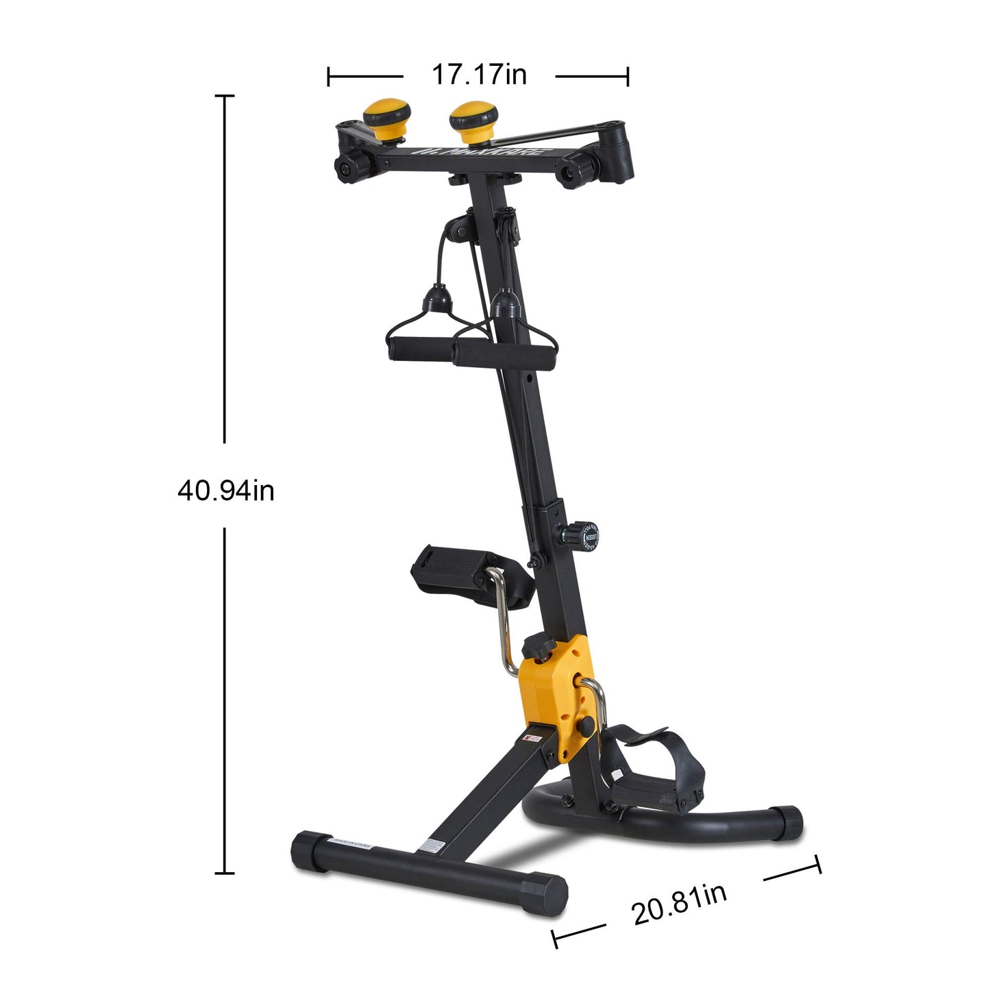 MaxKare Arm Leg Pedal Exerciser Machine Mini Compact Exercise Bike Peddler Exercise Bike Physical Therapy for Seniors and Elder