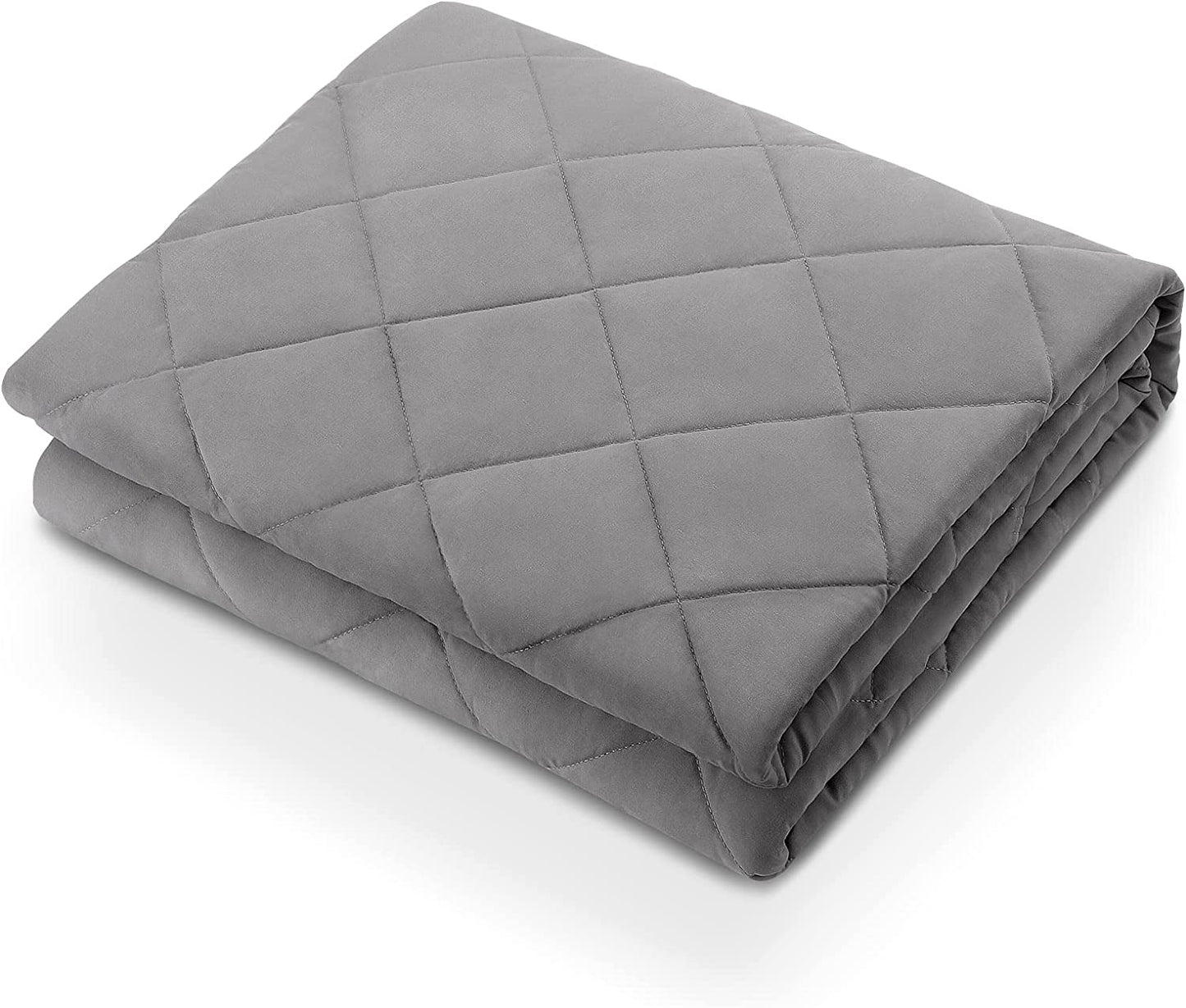 Weighted Blanket Queen Size 20 lbs for Adults (60" x 80", Grey) Cooling Breathable Heavy Blanket Microfiber Material with Nontoxic Glass Beads Soft Thick Comfort Blanket for Deeper Sleep