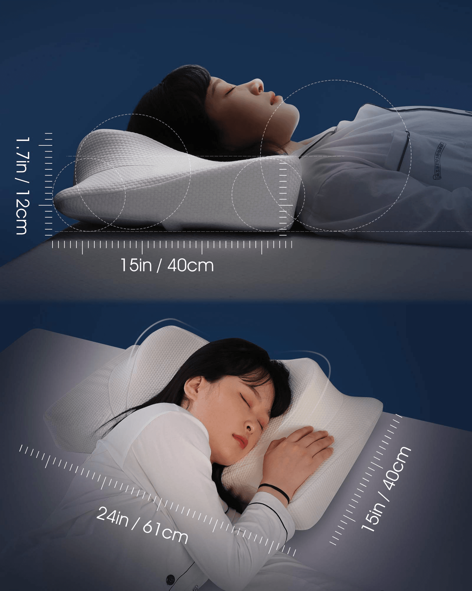 NICE~Contour Memory Foam Pillow Orthopedic Sleeping Pillows