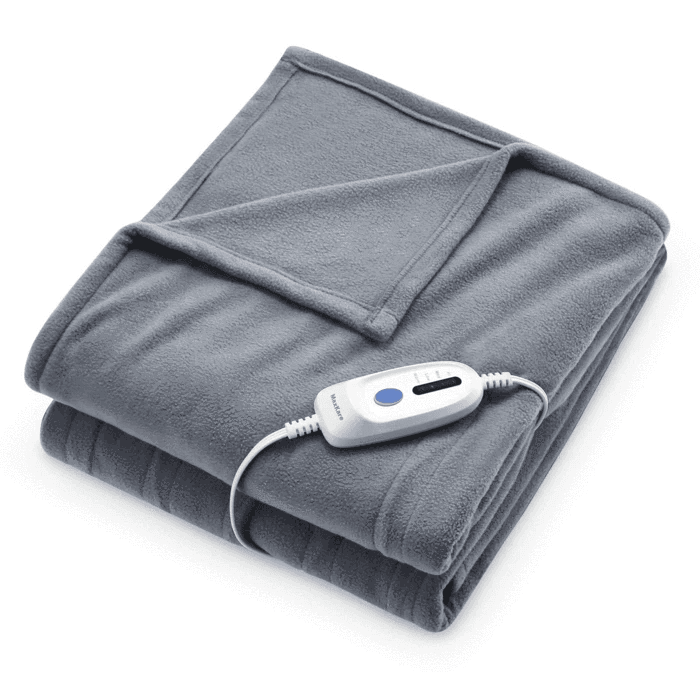 Electric Heated Blanket Polar Fleece Full Size 77"x 84"Extra-Warm Lightweight Cozy Luxury Bed Blanket Machine Washable with 4 Heating Levels Auto-Off Machine Washable - Red Wine - NAIPO