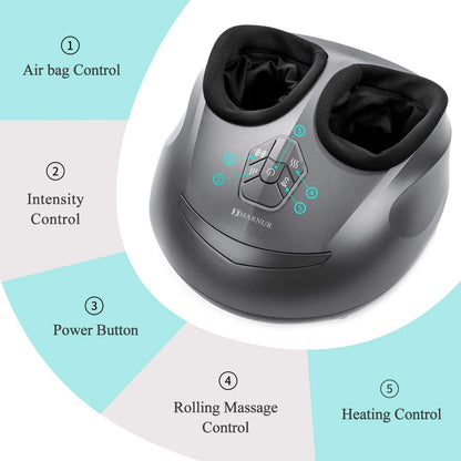 MARNUR Foot Massager With Heat and Airbag Massage - NAIPO