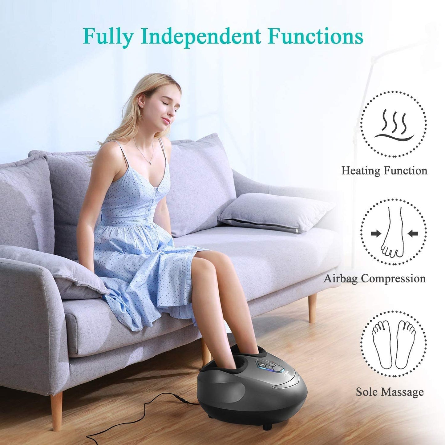 MARNUR Foot Massager With Heat and Airbag Massage - NAIPO