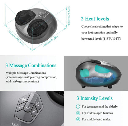 MARNUR Foot Massager With Heat and Airbag Massage - NAIPO