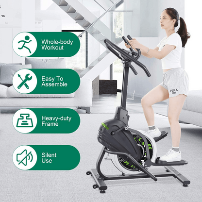 MARNUR Stepper Elliptical Machine Trainer Elliptical Climber with 20LBS Large Flywheel & Crank Technology for Exercise Workout at Home - NAIPO