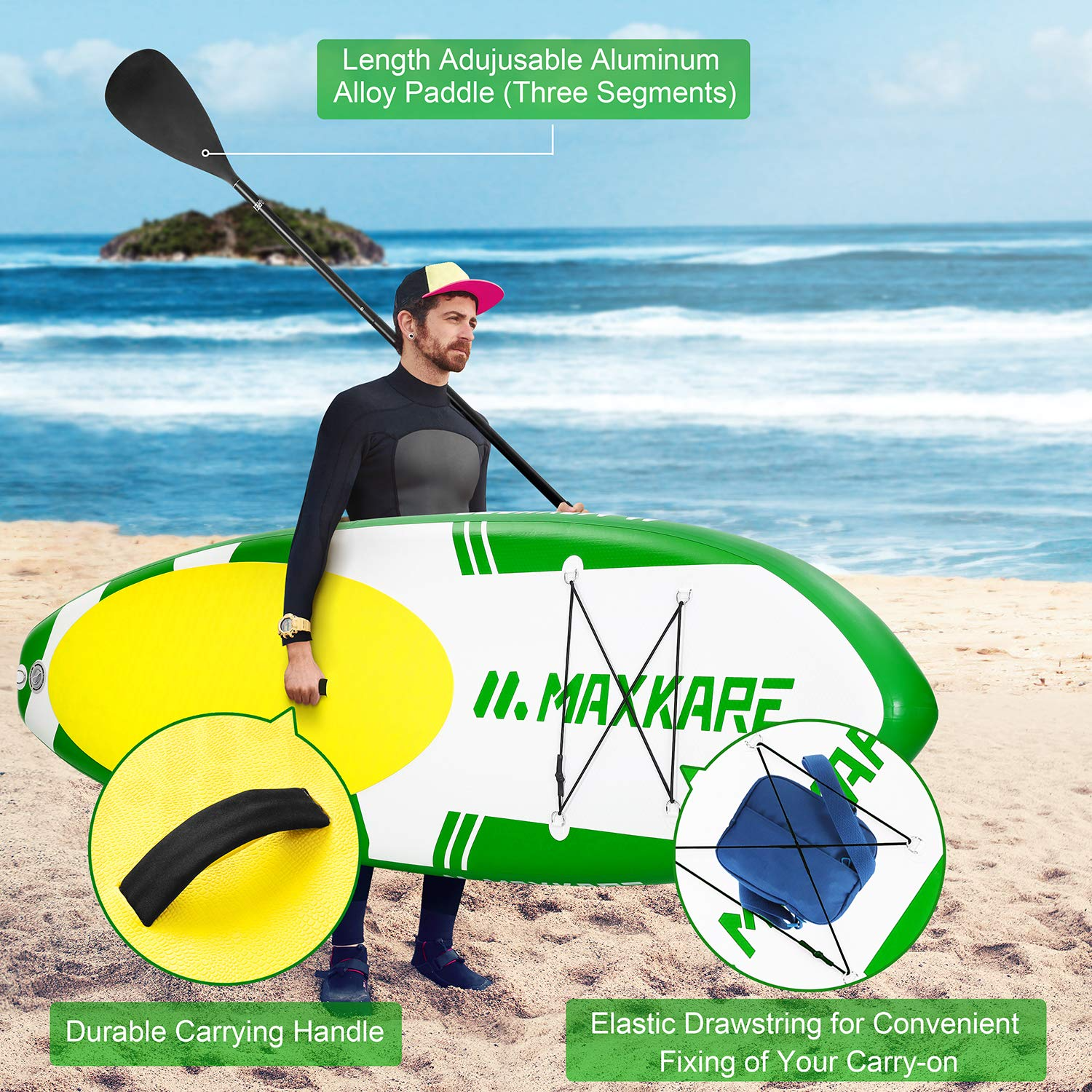 Stand Up Paddle Board Inflatable Paddle MAXKARE – SUP Board MaxKare
