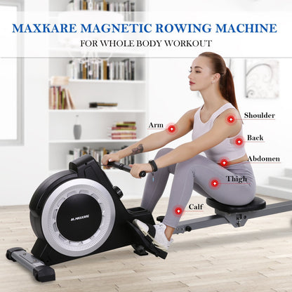 MaxKare Magnetic Rowing Machine Indoor Use - NAIPO