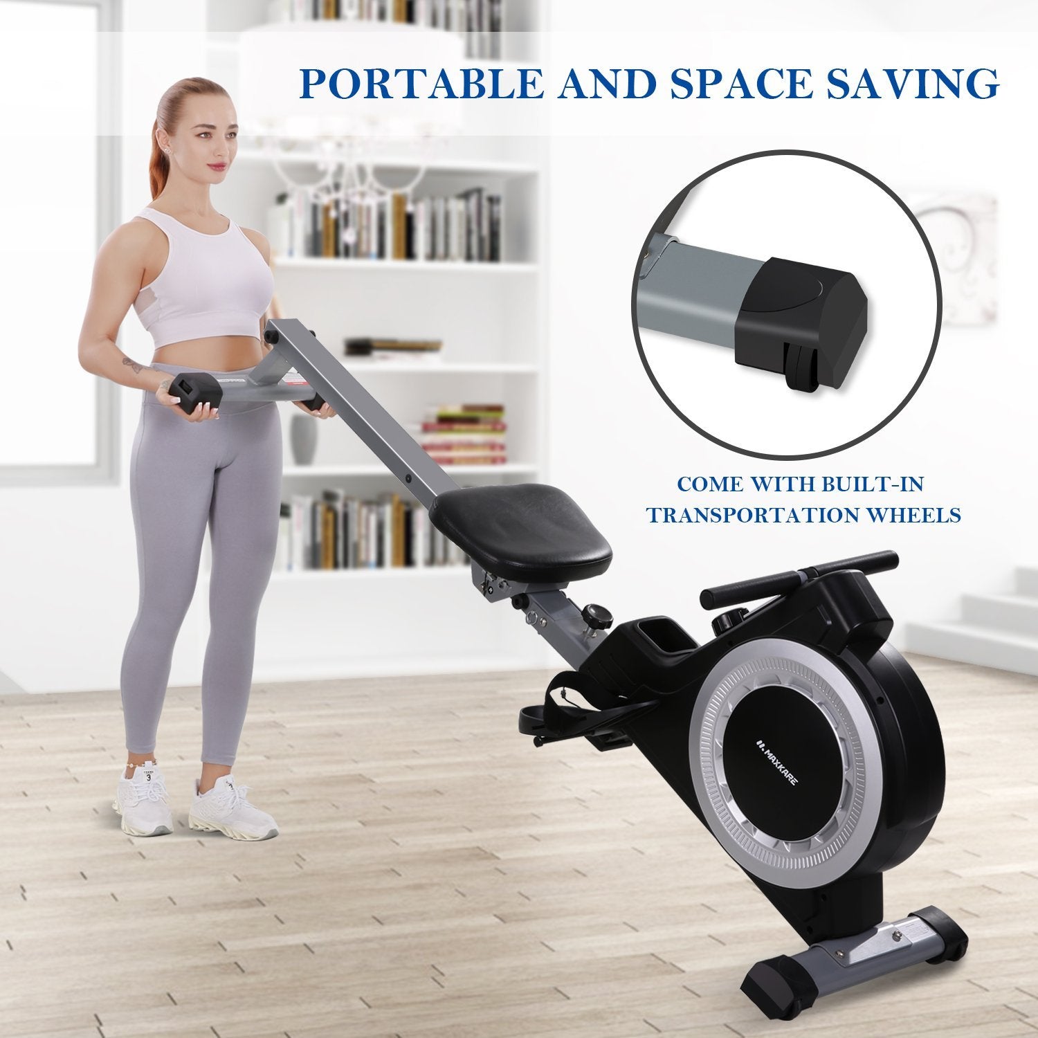 MaxKare Magnetic Rowing Machine Indoor Use - NAIPO