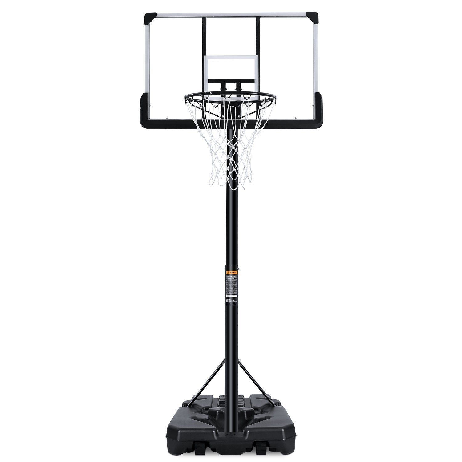 MaxKare Portable Basketball Hoop & Goal Basketball System Basketball Equipment Height Adjustable 7ft Gin-10ft with 44 Inch Backboard and Wheels for Youth Kids Indoor Outdoor - NAIPO