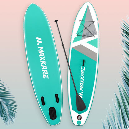 MaxKare Stand Up Paddle Board Inflatable SUP with 10'30''6'' Premium Paddleboard & Bi-Directional Pump & Backpack Portable for Youth Adult Have Fun in River, Oceans and Lakes - NAIPO