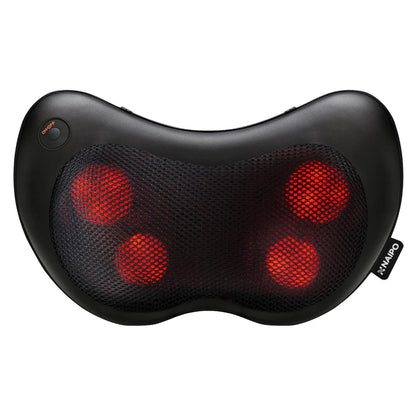 Naipo Neck & Back Massage Pillow with Heat Shiatsu Deep Kneading Massager - NAIPO