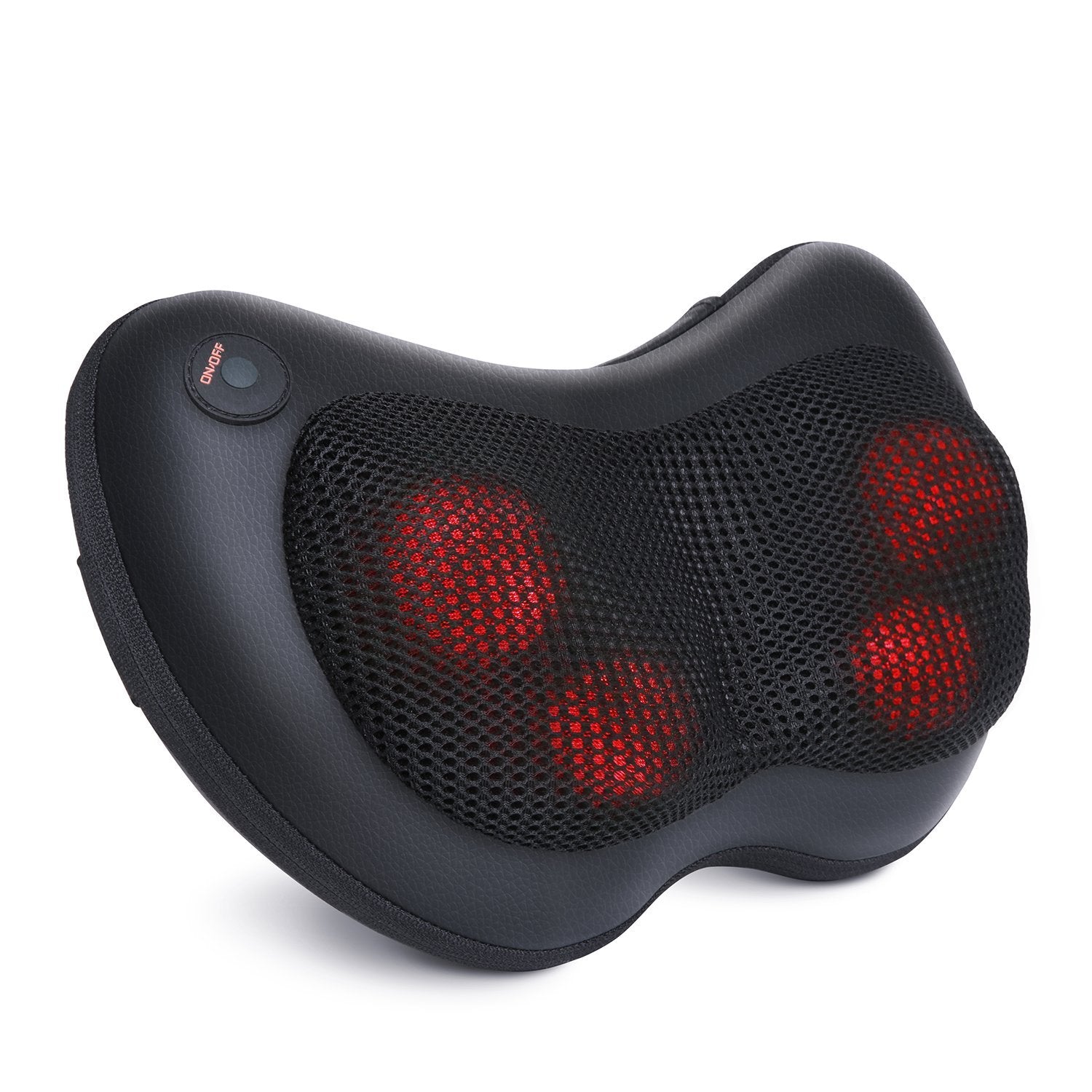 Naipo Neck & Back Massage Pillow with Heat Shiatsu Deep Kneading Massager - NAIPO