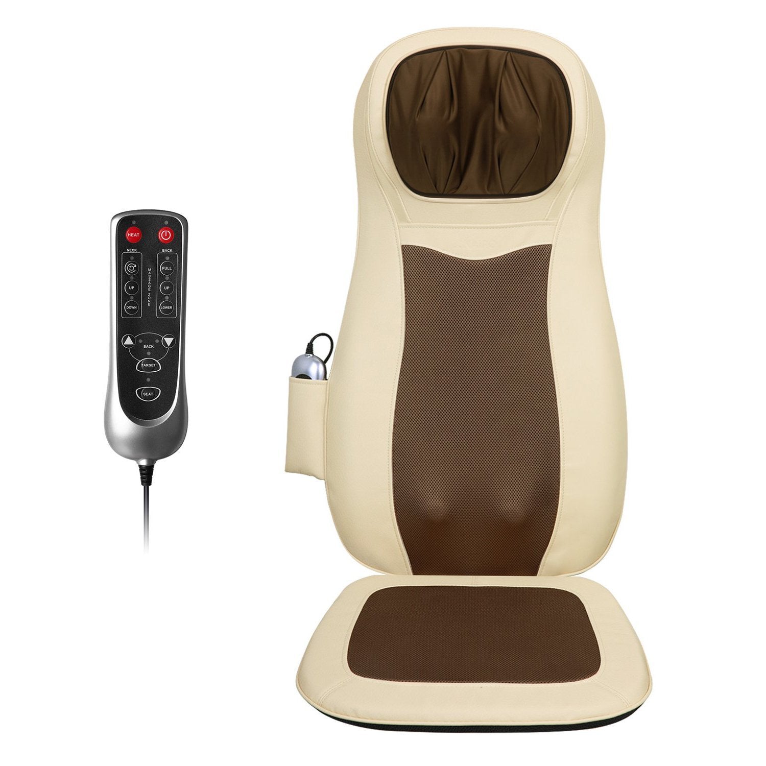 Load image into Gallery viewer, Naipo Neck &amp; Back Massager with Heat and Vibration (Beige) - NAIPO
