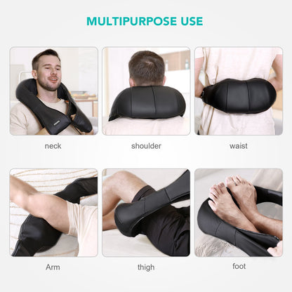 Naipo Shoulder & Neck Massager with Shiatsu Kneading Massage and Heat - NAIPO